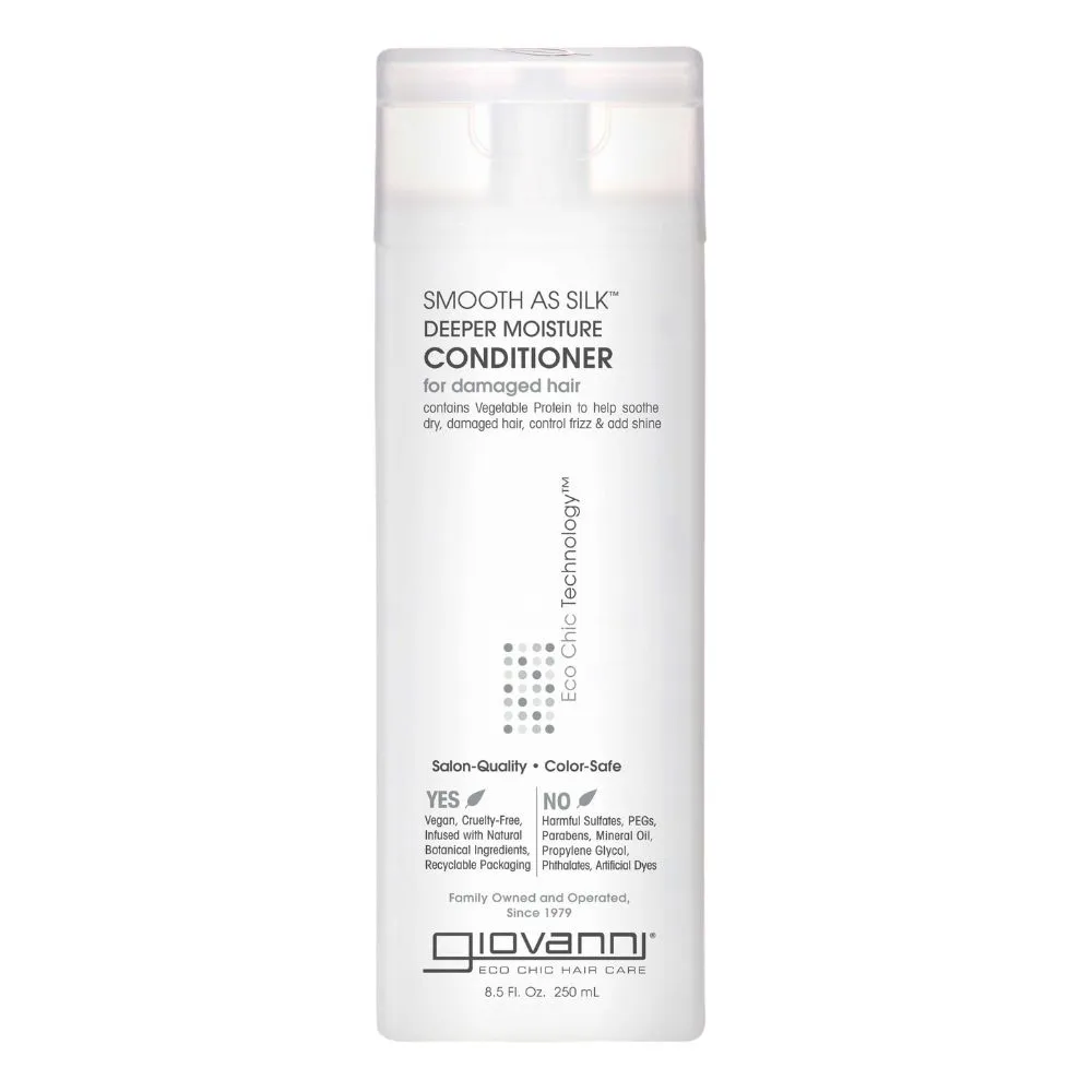 Giovanni Eco Chic Smooth As Silk Deeper Moisture Conditioner 250ml Giovanni Eco Chic Smooth As Silk Deeper Moisture Conditioner 250ml